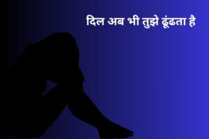 दिल अब भी तुझे ढूंढता है 