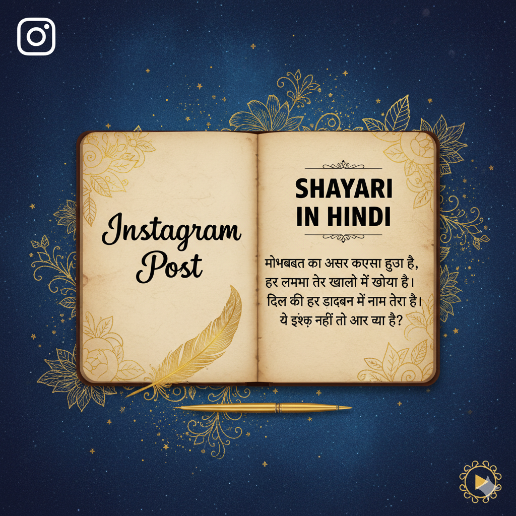 instagram post shayari