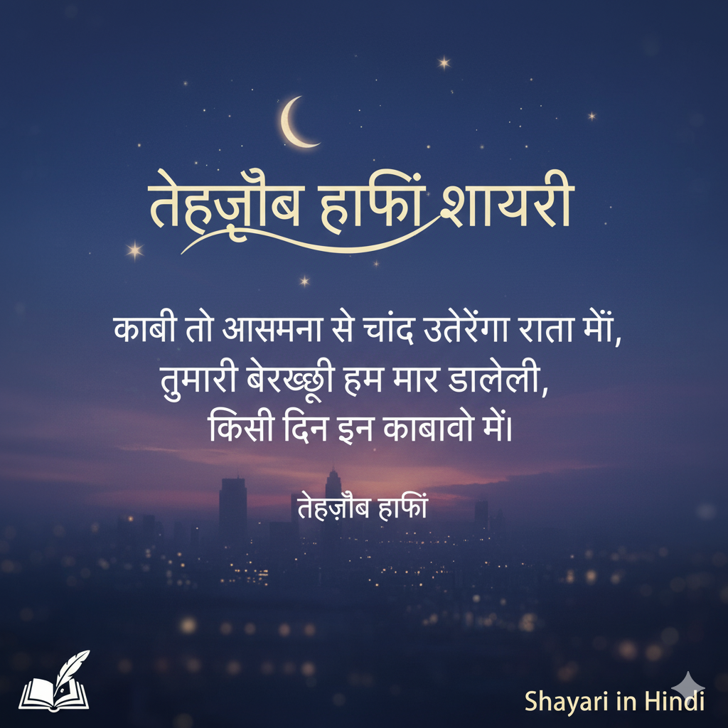 tehzeeb hafi shayari